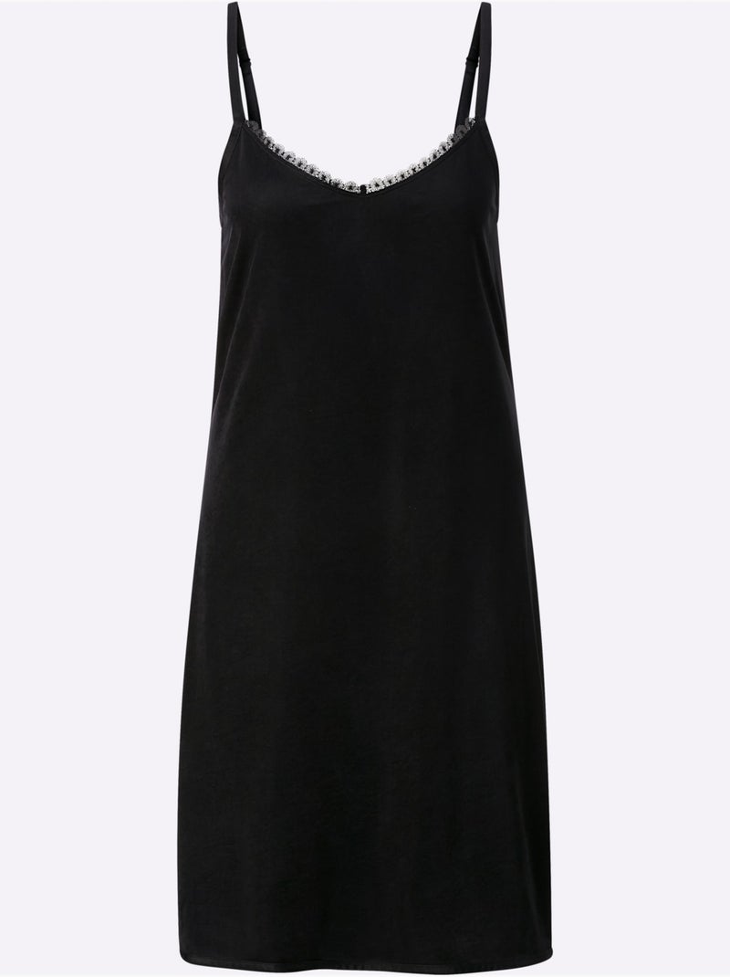 Fond De Robe Qualité Viscose Douce - Taille Standard - Witt Noir - Kiabi