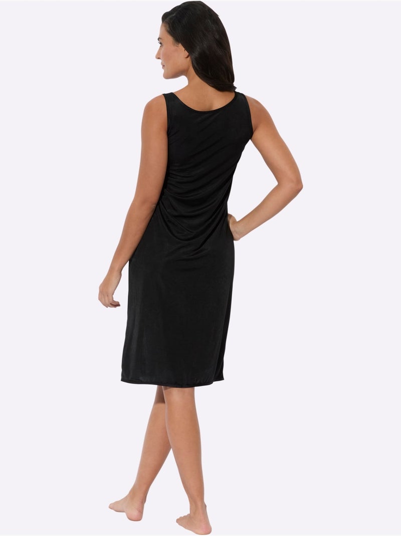 Fond De Robe Qualité Viscose Douce - Taille Standard - Witt Noir - Kiabi