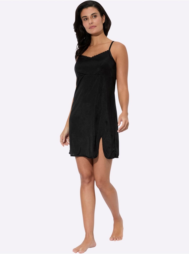 Fond De Robe Qualité Viscose Douce - Taille Standard - Witt Noir - Kiabi