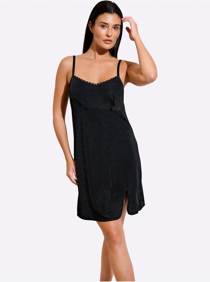Fond De Robe Qualité Viscose Douce - Taille Standard - Witt Noir - Kiabi