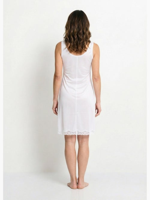 Fond de robe satiné antistatique et dentelle - Afibel - Kiabi
