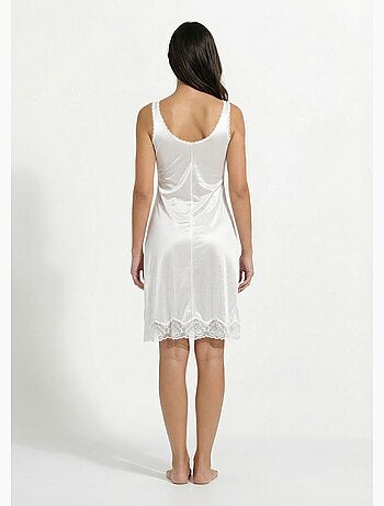 Fond de robe satiné antistatique et dentelle - Afibel