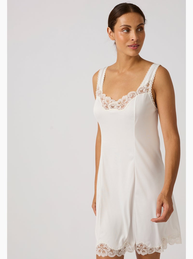 Fond de robe thermolactyl, 2 longueurs - damart Blanc nacré - Kiabi