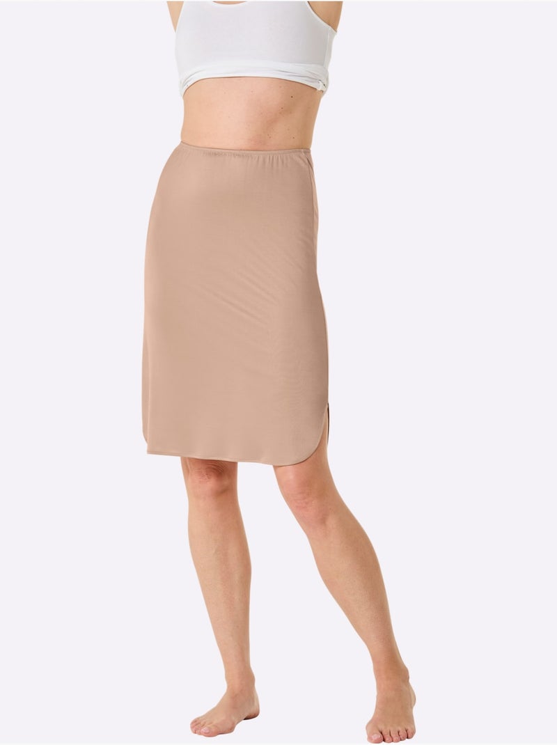Fond De Robe Viscose - Taille Standard - Witt Marron - Kiabi