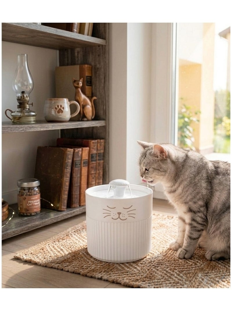 Fontaine a eau mali 2l pour chat et petit chien Blanc - Kiabi
