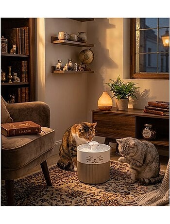 Fontaine a eau mali 2l pour chat et petit chien