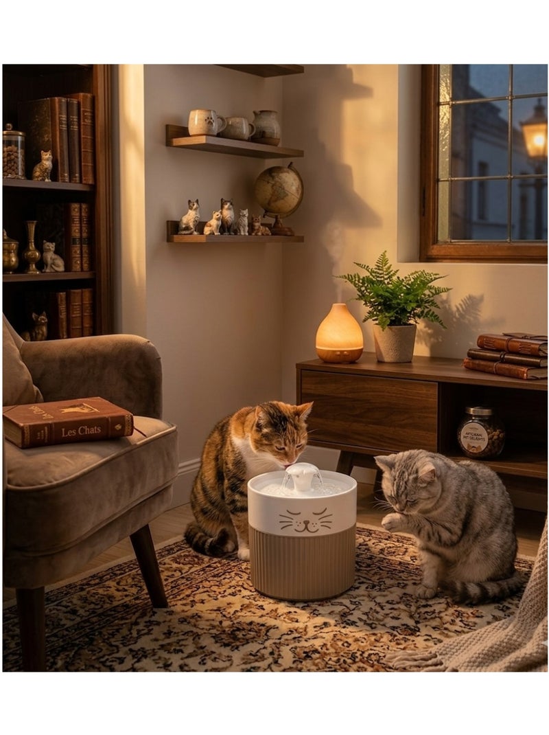 Fontaine a eau mali 2l pour chat et petit chien Taupe - Kiabi