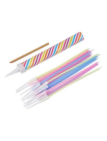 Fontaine lumineuse anniversaire + 12 bougies