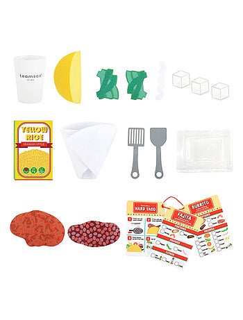 Food Truck en Bois, Cuisine de Jeu pour Enfants, Camion Taco Ludique