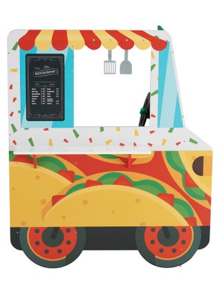 Food Truck en Bois, Cuisine de Jeu pour Enfants, Camion Taco Ludique