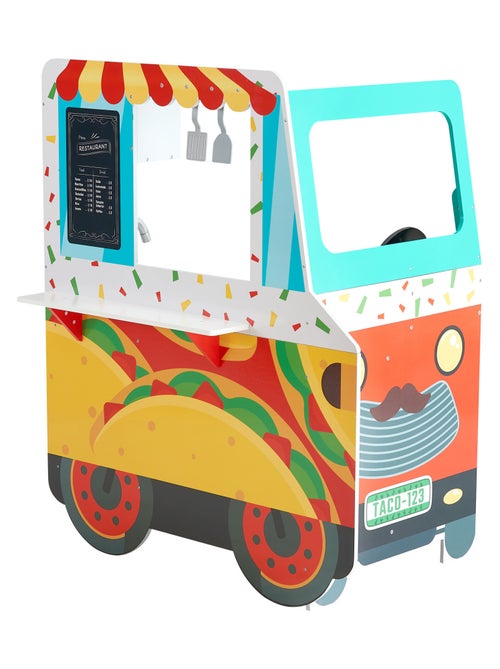 Food Truck en Bois, Cuisine de Jeu pour Enfants, Camion Taco Ludique - Kiabi Food Truck en Bois, Cuisine de Jeu pour Enfants, Camion Taco Ludique - Kiabi