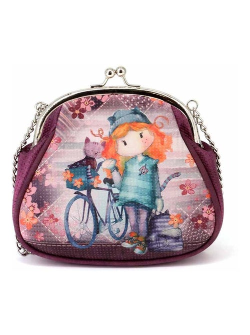 Forever Ninette Bicycle Sac à Bandoulière Retro Chaîne Grand, Bordeaux - Kiabi
