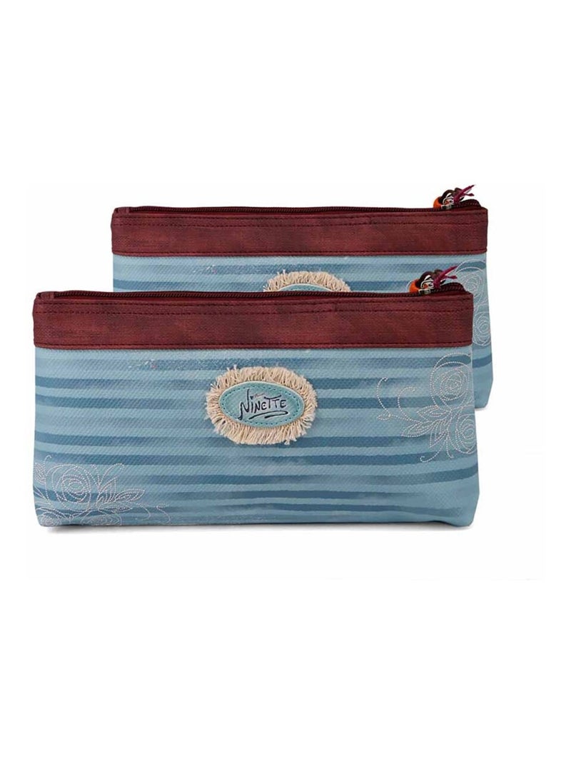 Forever Ninette Origin Ensemble de Deux Trousse de Toilette, Multicolore Multicolore - Kiabi