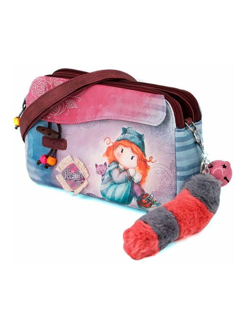 Forever Ninette Origin Sac à Bandoulière Double Zipper, Multicolore - Kiabi