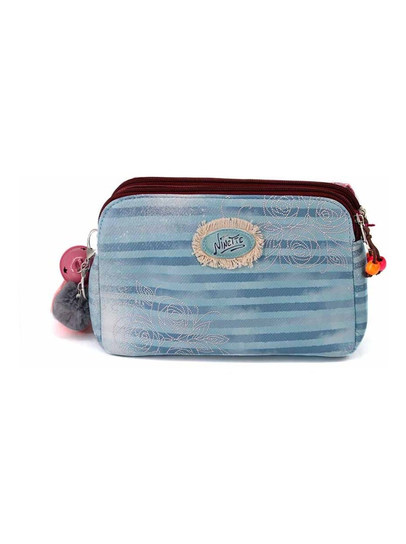 Forever Ninette Origin Sac à Bandoulière Double Zipper, Multicolore Multicolore - Kiabi