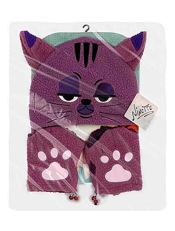 Forever Ninette Original Bonnet et Gants, Multicolore