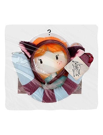 Forever Ninette Original Ensemble Serre-tête et Queue, Multicolore