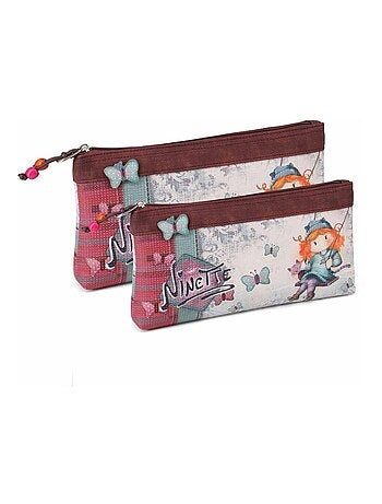 Forever Ninette Swing Ensemble de Deux Trousse de Toilette, Multicolore