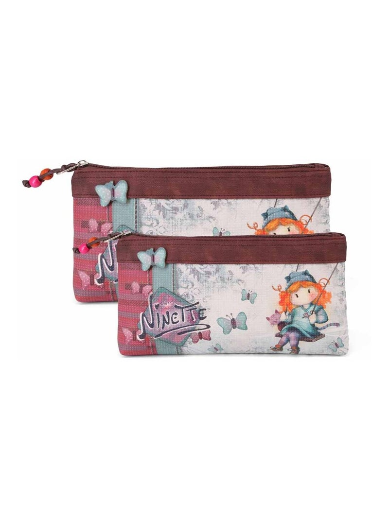 Forever Ninette Swing Ensemble de Deux Trousse de Toilette, Multicolore Multicolore - Kiabi