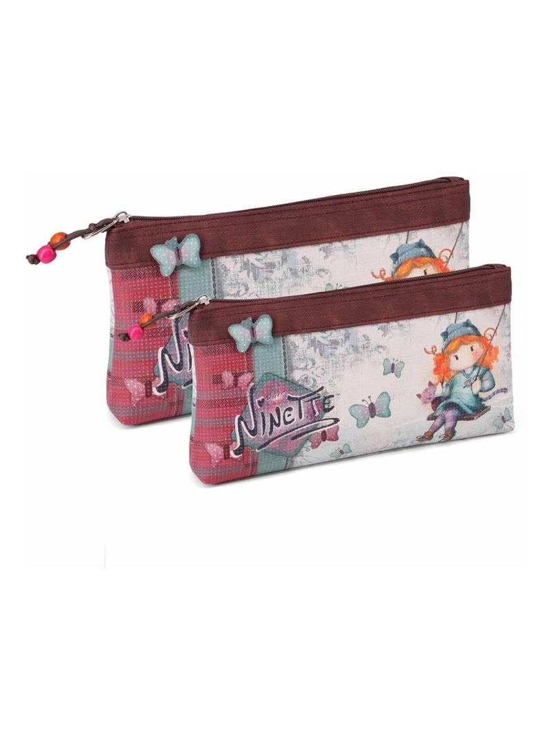 Forever Ninette Swing Ensemble de Deux Trousse de Toilette, Multicolore Multicolore - Kiabi