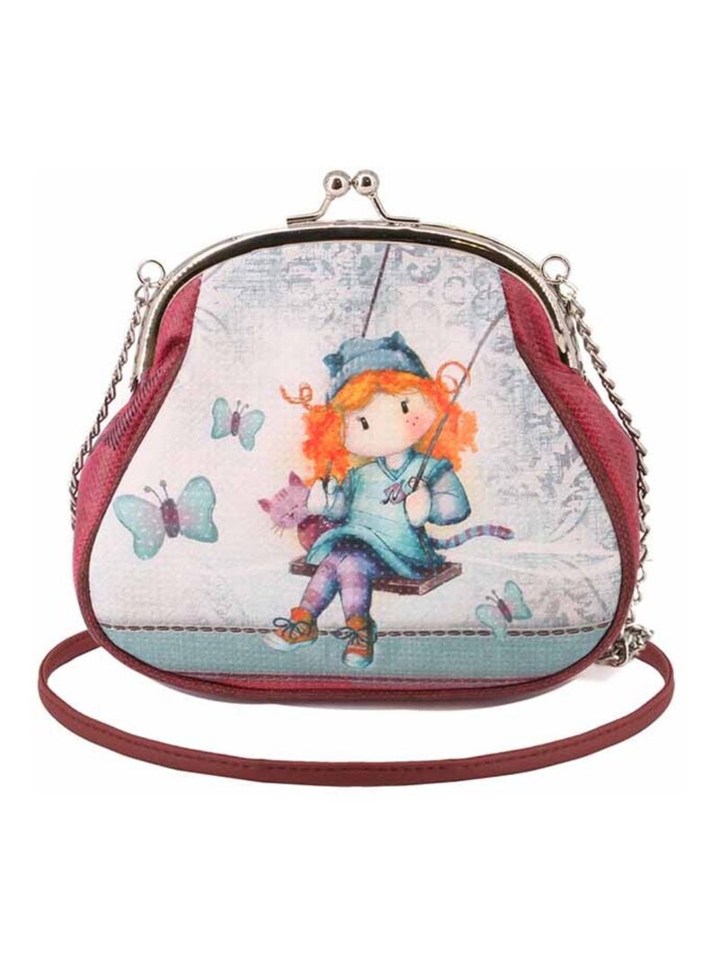 Forever Ninette Swing Sac à Bandoulière Retro Chaîne Grand, Multicolore Multicolore - Kiabi