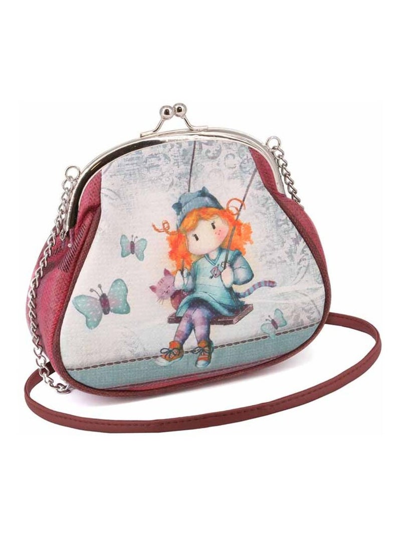 Forever Ninette Swing Sac à Bandoulière Retro Chaîne Grand, Multicolore Multicolore - Kiabi