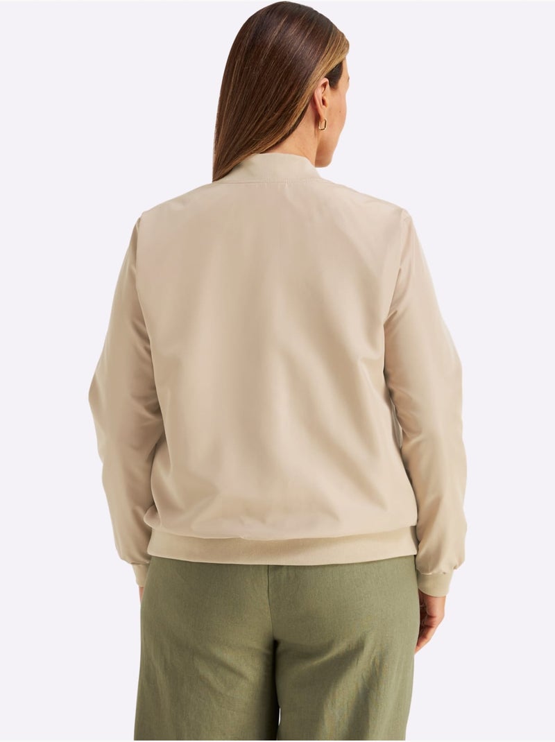 Forme Blouson Tendance - Taille Standard - Sheego Beige - Kiabi