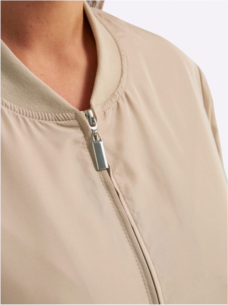 Forme Blouson Tendance - Taille Standard - Sheego Beige - Kiabi