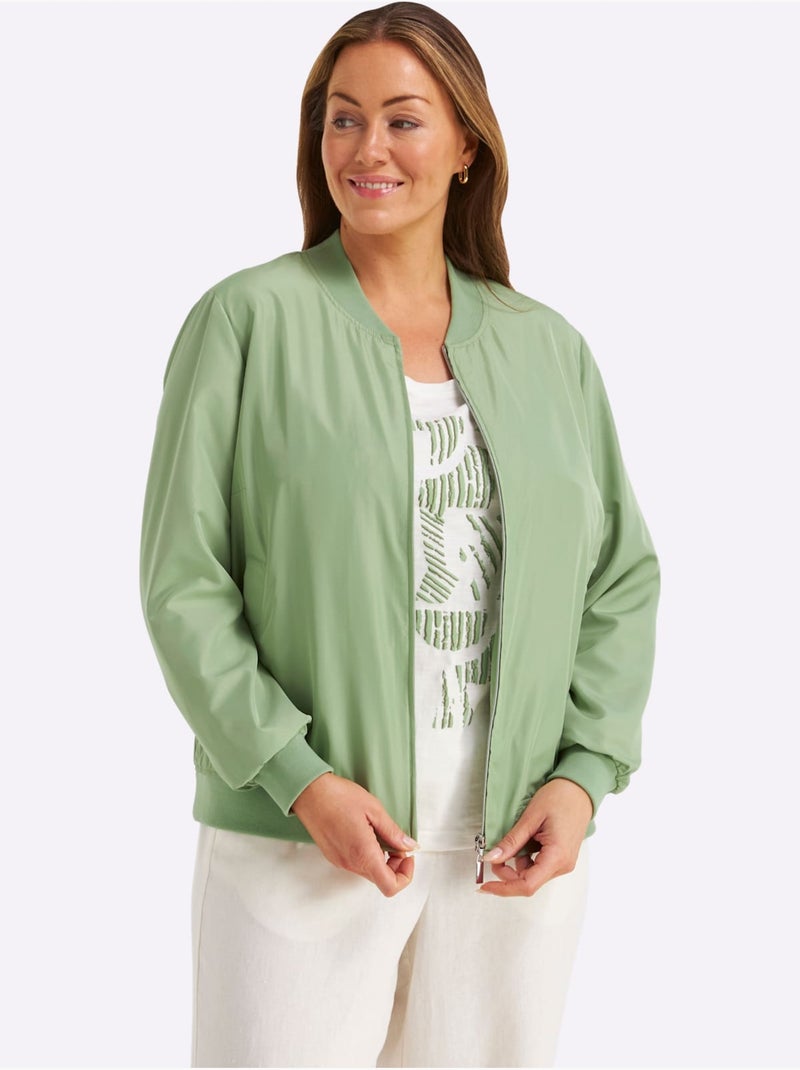 Forme Blouson Tendance - Taille Standard - Sheego Vert eucalyptus - Kiabi