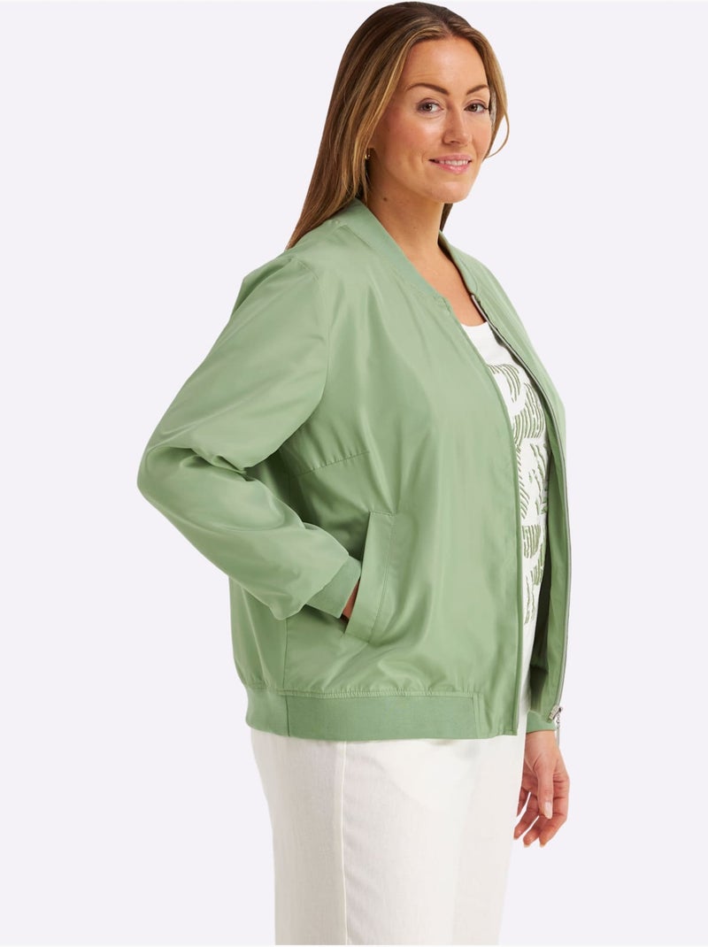 Forme Blouson Tendance - Taille Standard - Sheego Vert eucalyptus - Kiabi