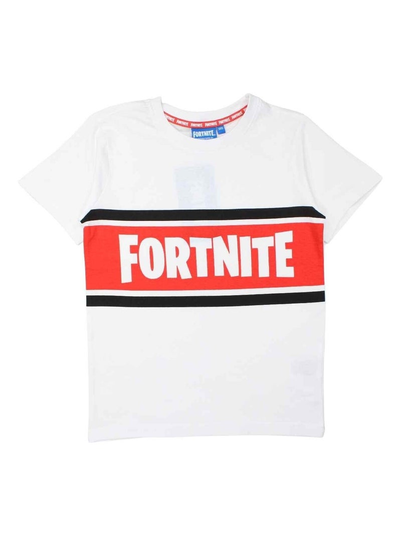 Fortnite - T-shirt imprimé Fortnite en coton Blanc - Kiabi