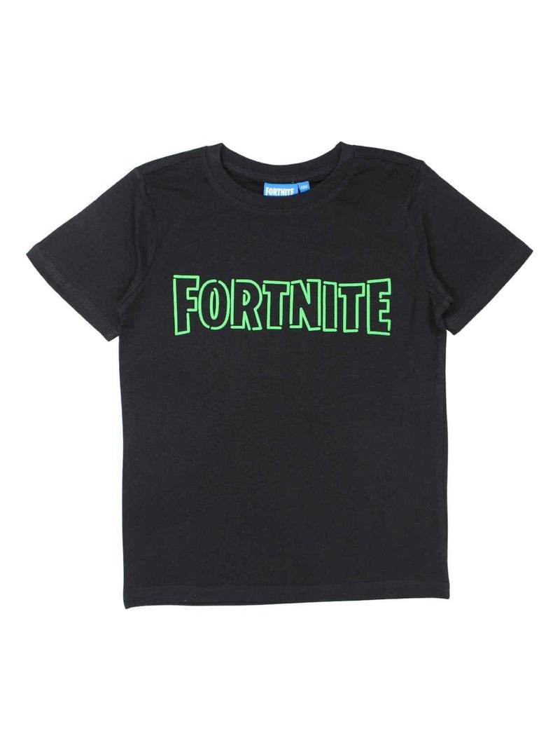 Fortnite - T-shirt imprimé Fortnite en coton Noir - Kiabi