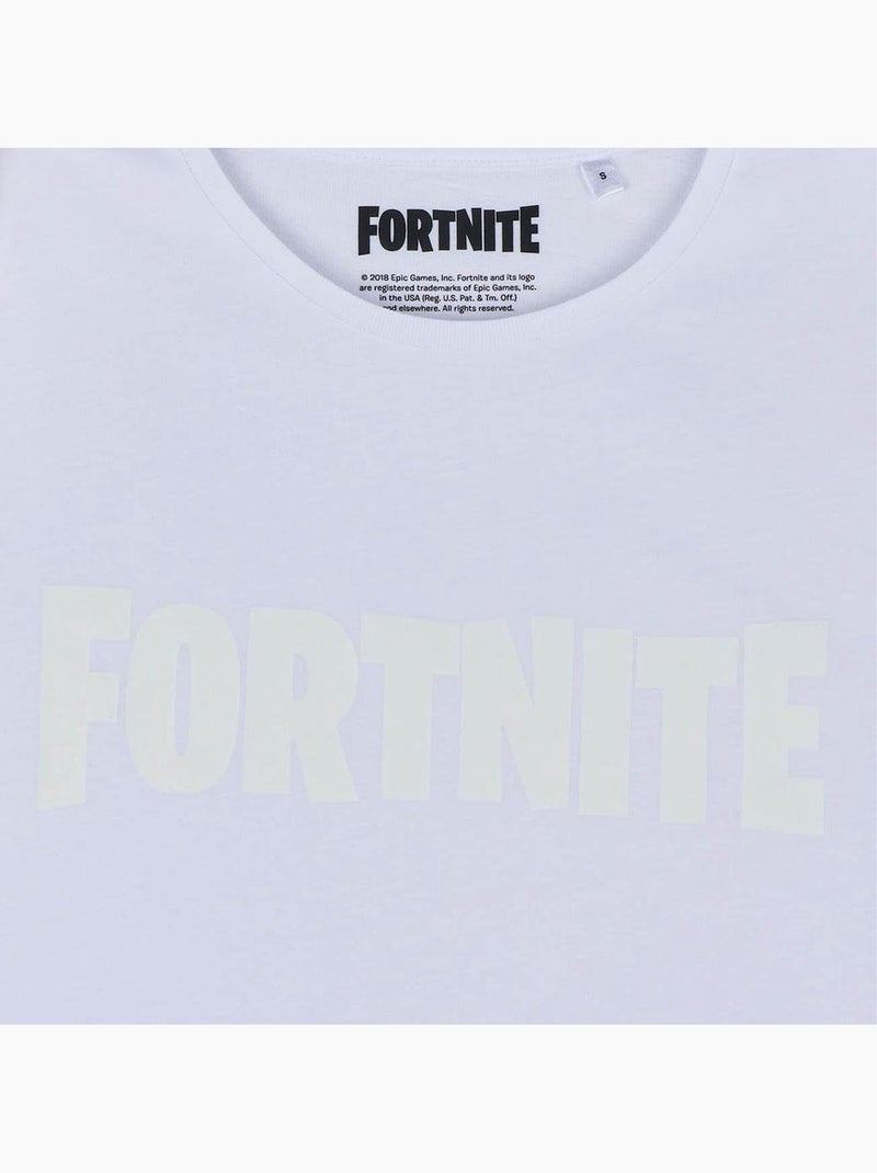 Fortnite - T-shirt motif/style Aluminium Blanc - Kiabi