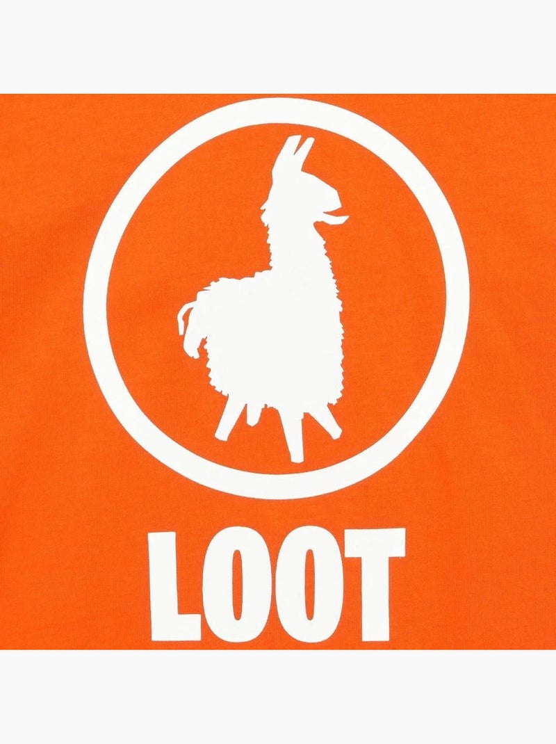 Fortnite - T-shirt UNIVERSITOON Orange - Kiabi