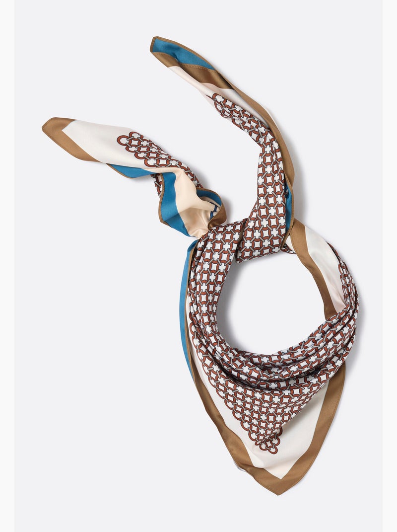 Foulard 2 faces, réversible - damart Marron - Kiabi
