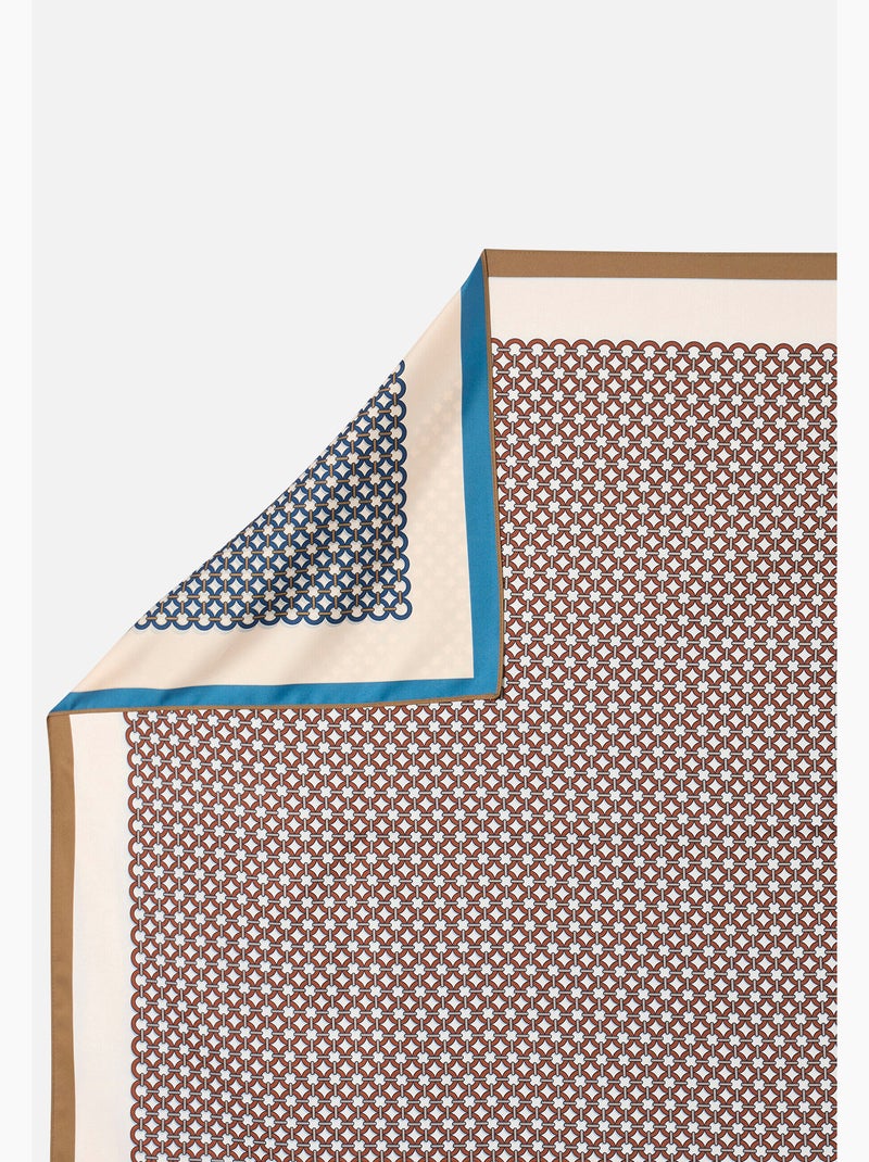 Foulard 2 faces, réversible - damart Marron - Kiabi