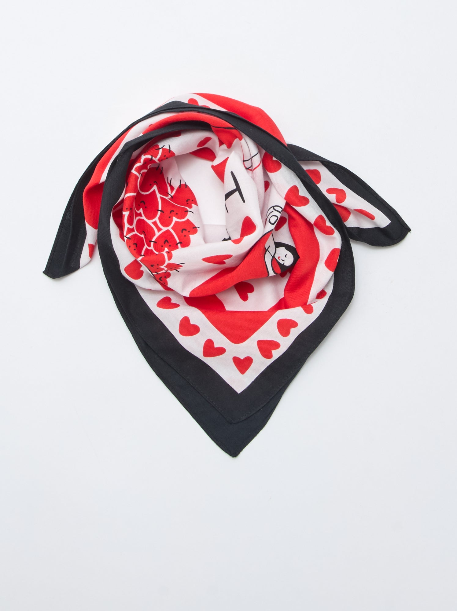 Foulard (65x65 cm) 'Agathe Sorlet x Kiabi' - Saint-Valentin