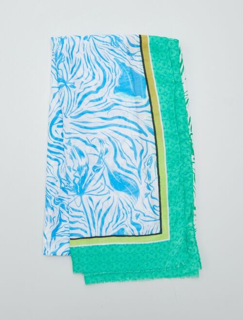 Foulard à imprimés coloré - Kiabi