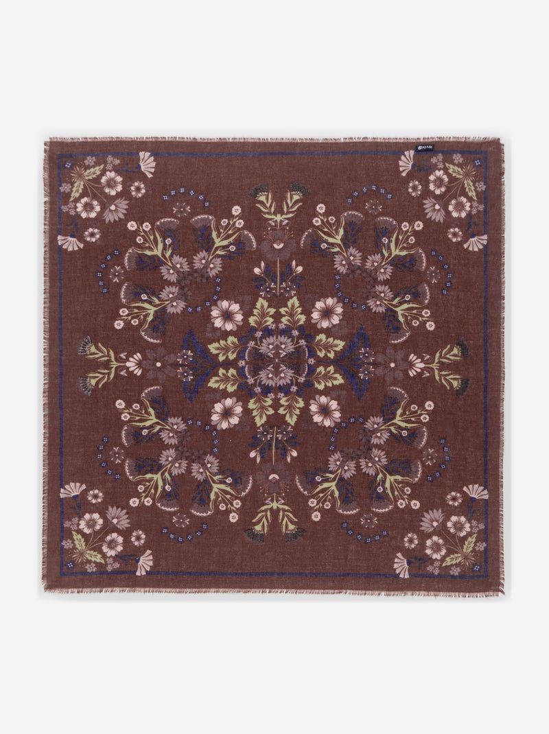 Foulard à motif Marron - Kiabi