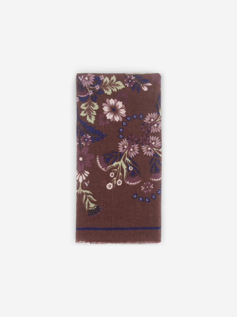 Foulard à motif Marron - Kiabi