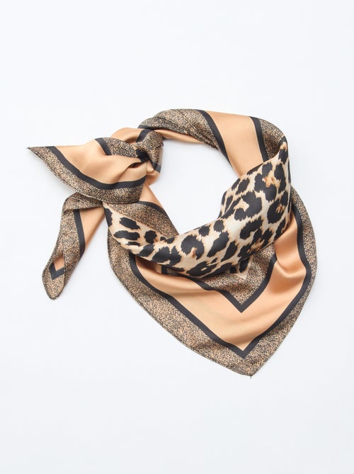 Foulard à motifs - 70 x 70 cm - Kiabi