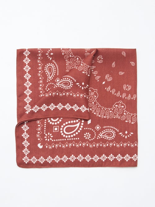 Foulard à motifs - 70 x 70 cm - Kiabi