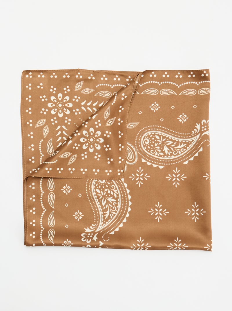 Foulard à motifs Marron - Kiabi