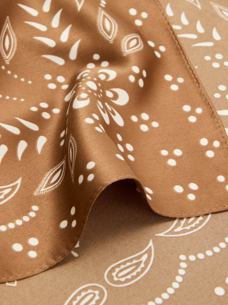 Foulard à motifs Marron - Kiabi