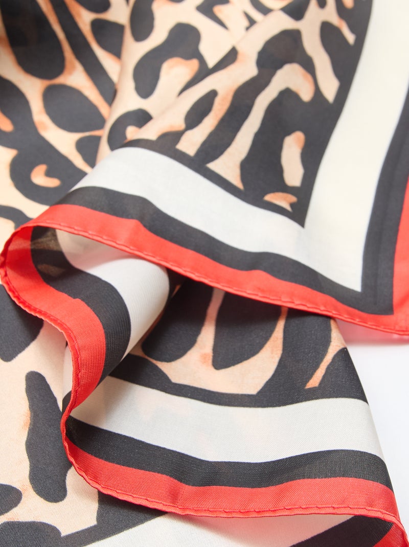 Foulard à motifs Marron - Kiabi