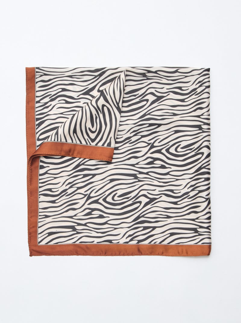 Foulard à motifs Marron - Kiabi