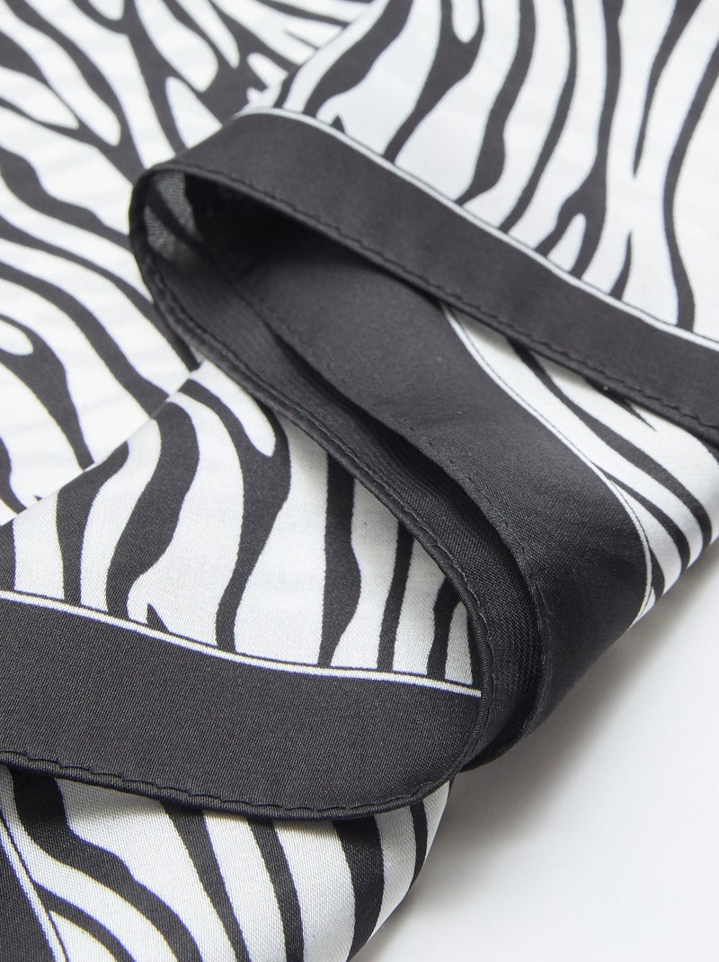 Foulard à motifs Noir - Kiabi