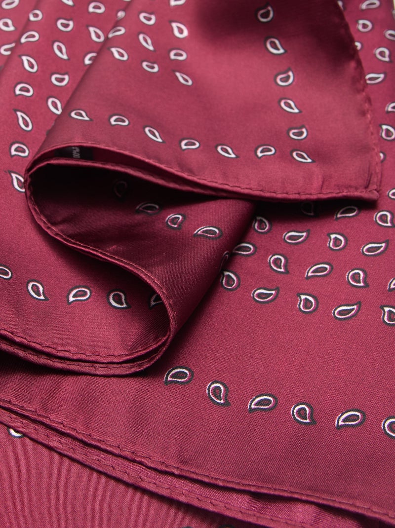Foulard à motifs Rouge - Kiabi