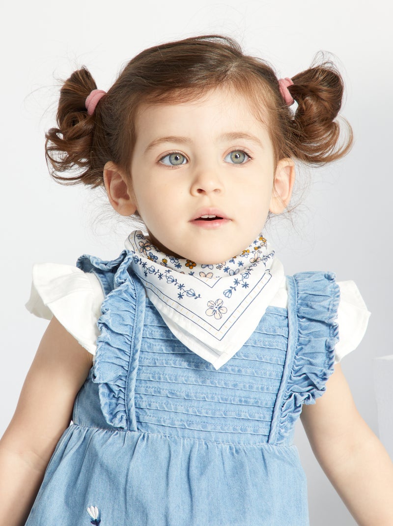 Foulard avec imprimé Blanc - Kiabi