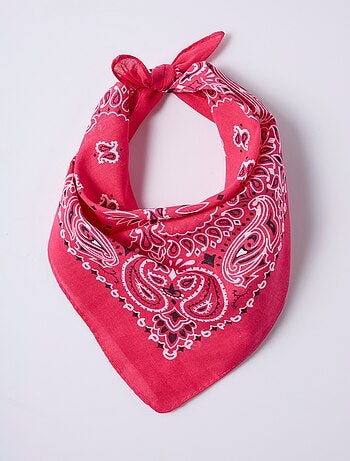 Foulard bandana carré en toile de coton